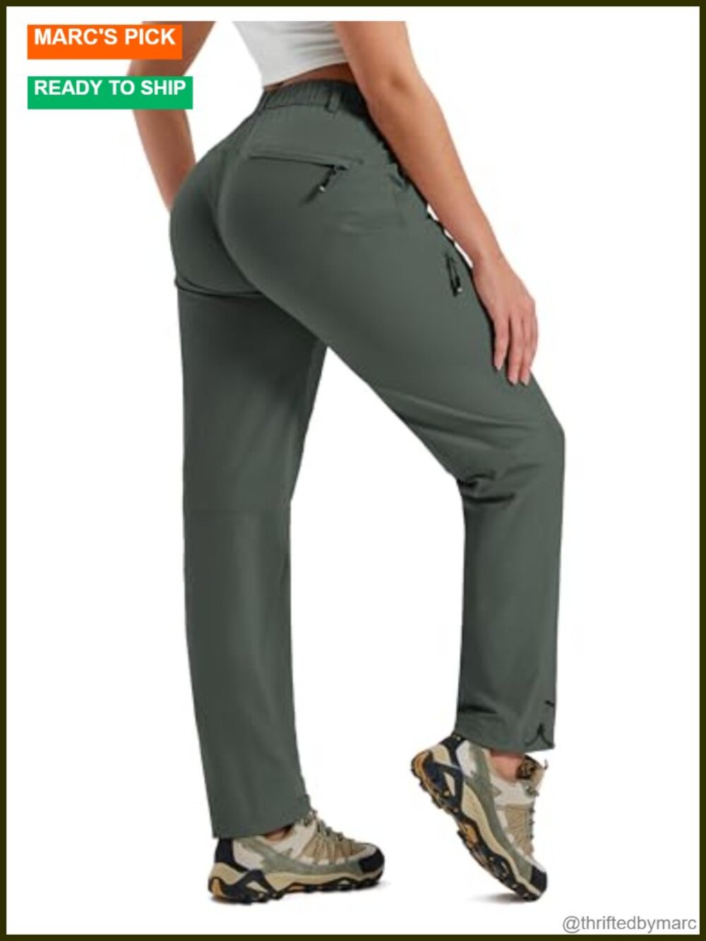 Women's Hiking Cargo Pants UPF50 Lightweight Quick Dry 5 Pockets